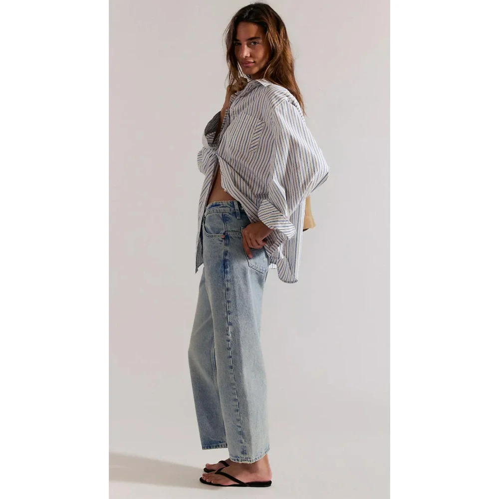 WE THE FREE Deep Trance Dropped Boyfriend Jeans 28 NWT